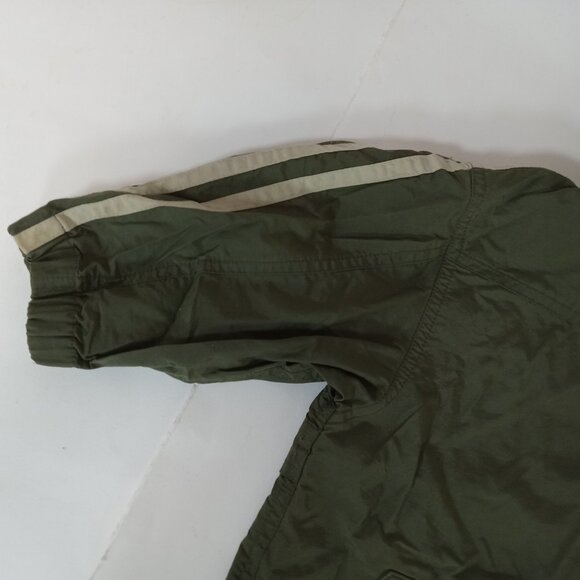 Boys Size 2 Windbreaker Light Jacket Coat Olive Green Outline Nylon - Picture 6 of 11